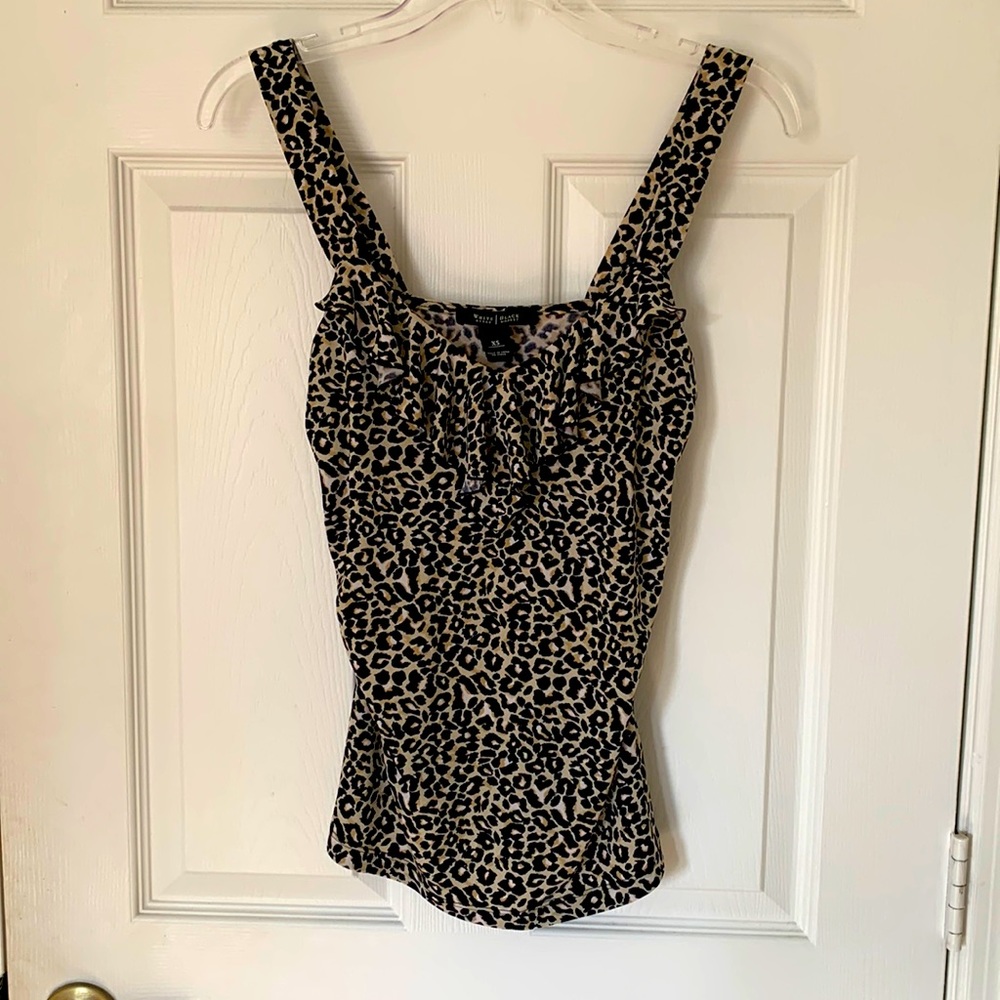 WHBM tank size XS with ruffle detail
